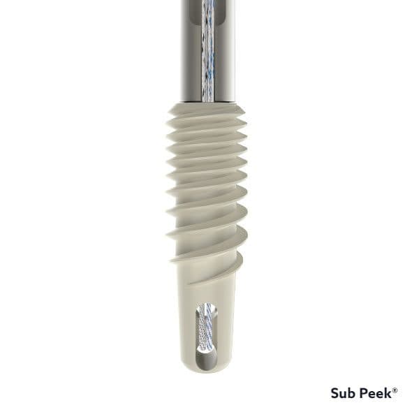 Arpón Sub de PEEK 5.0 (DOBLE SUTURA)