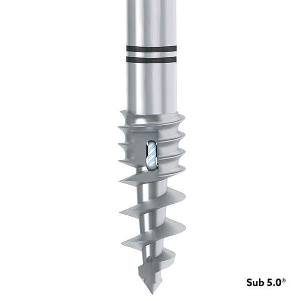 Arpón para anclaje óseo de titanio 5.0 (DOBLE SUTURA)