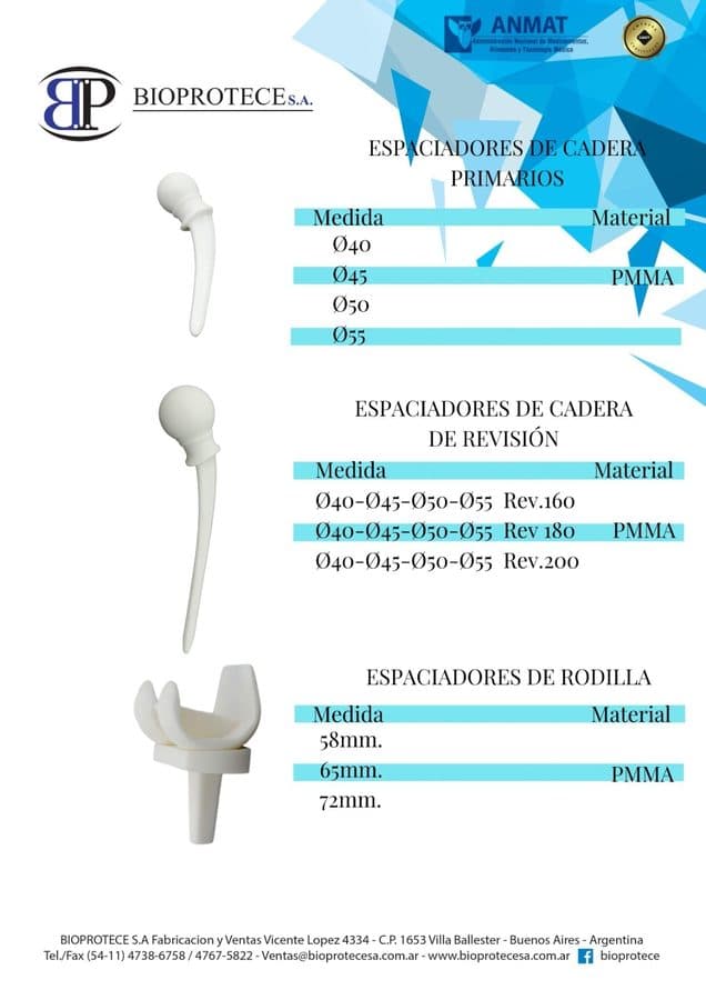 ESPACIADOR DE CADERA PRIMARIO