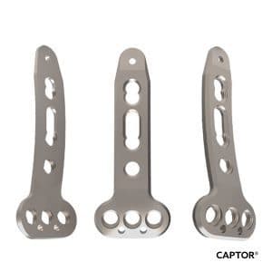 Placa posterior en T para tibia distal 3,5 mm