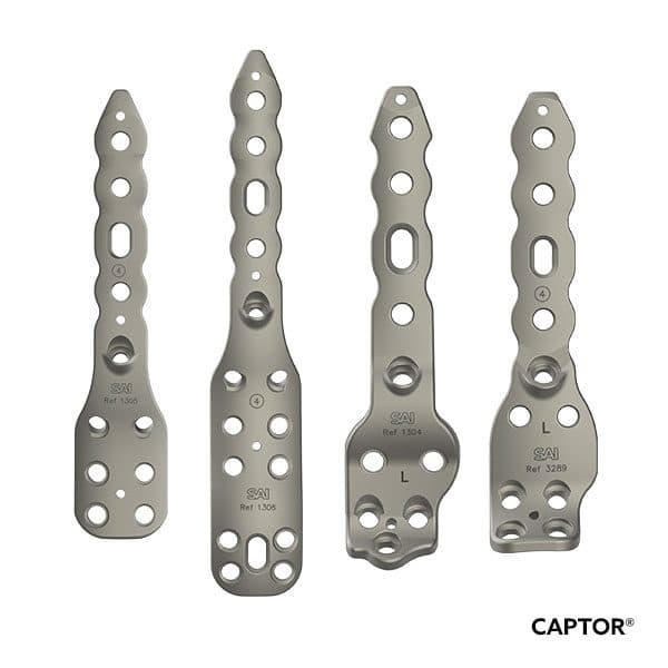 Sistema CAPTOR de placas para artrodesis de tobillo